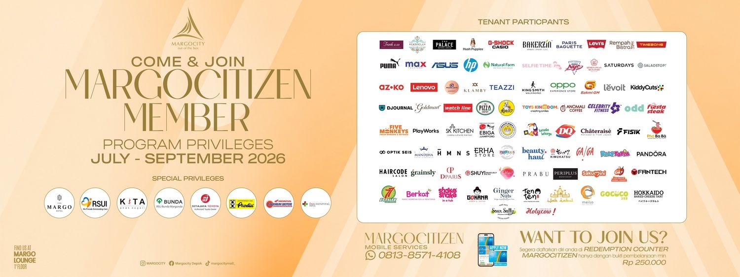 MARGOCITIZEN PRIVILEGES JULY - SEPTEMBER 2026